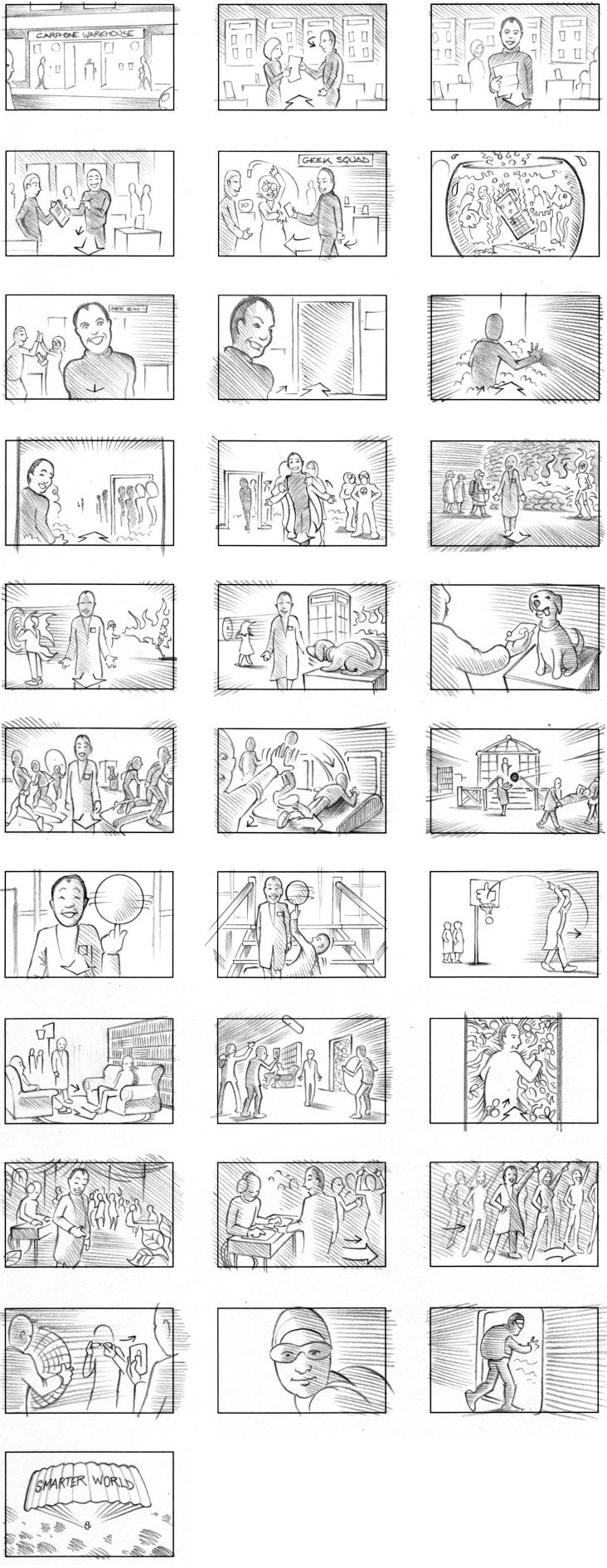 CARPHONE WAREHOUSE STORYBOARD BY ANDY SPARROW